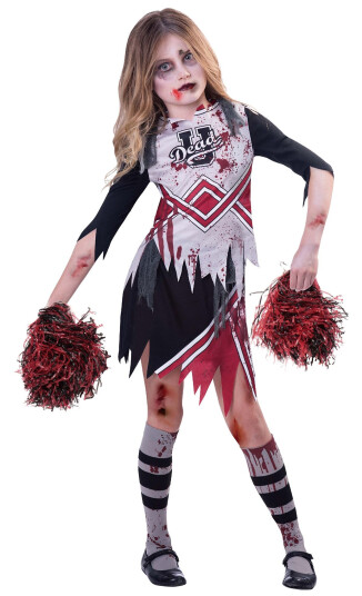 Amscan International Zombie Cheerleader Barn Karnevalskostyme Medium