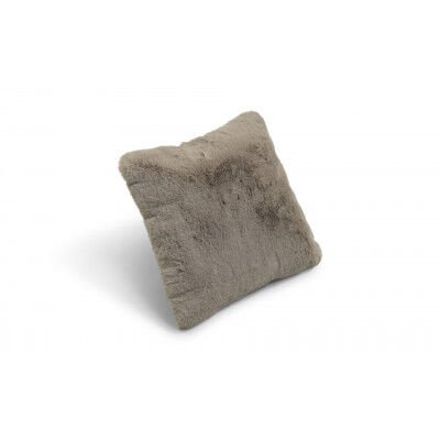 Fluffy taupe - pute av syntetisk materiale