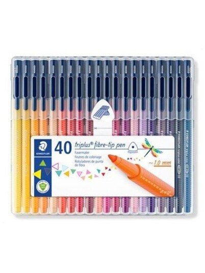 Staedtler Triplus Fibre-Tip Pens Color 40 pcs Assorted