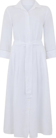 120% Lino Dame Kjoler Hvit 2XS, 120% Lino Dame Kjoler Hvit 2XS,