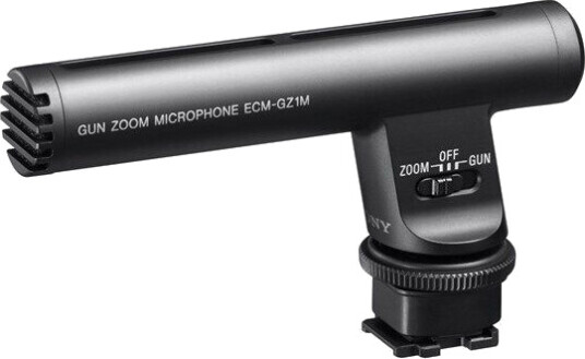Sony ECM-GZ1M Shotgun Mikrofon for Cinema og Vlog med Cardioid Karakteristikk, Svart