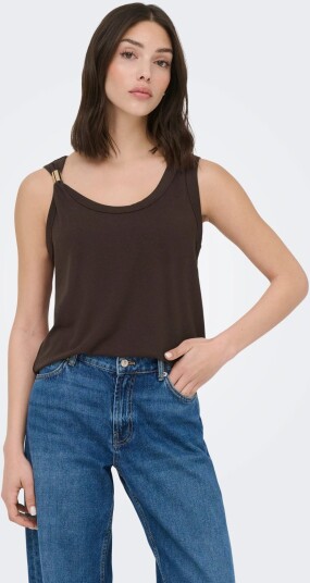 JDY Jdyuffa S/L Top Jrs Noos   Brown   XS