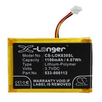 Logitech K830 batteri (1100 mAh 3.7 V)