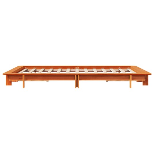 Sengeramme uten madrass brun 150x200 cm heltre furu 8721102851339