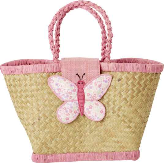 Rice Raffia Kids Bag with Butterfly Closing KIBAG-BUTI Rice Raffia Kids Bag with Butterfly Closing KIBAG-BUTI