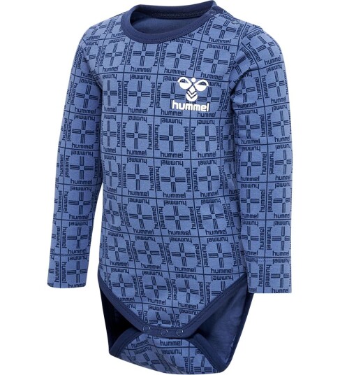Hummel Body I/e hmlSjekk Blue Horizon 56 Langermet Body Blå