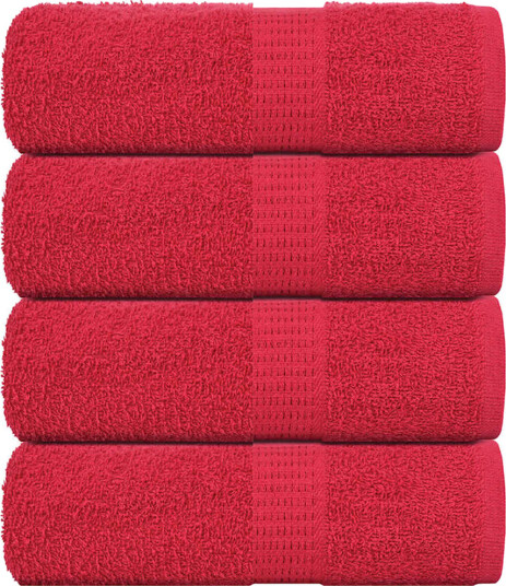 vidaXL Gjestehåndklær FROGN 4 stk rød 30x50 cm 360 gsm vidaXL Gjestehåndklær FROGN 4 stk rød 30x50 cm 360 gsm