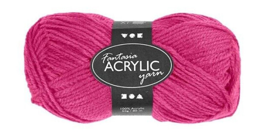 Creativ Company Acrylic yarn Neon - Neon Pink 50gr
