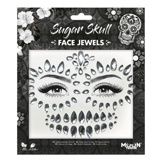 Smiffys Face Jewels Sugar Skull