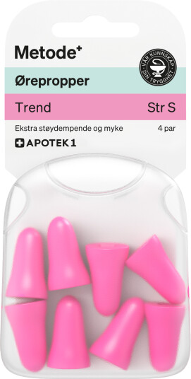 Metode ørepropper trend størrelse S 4 par