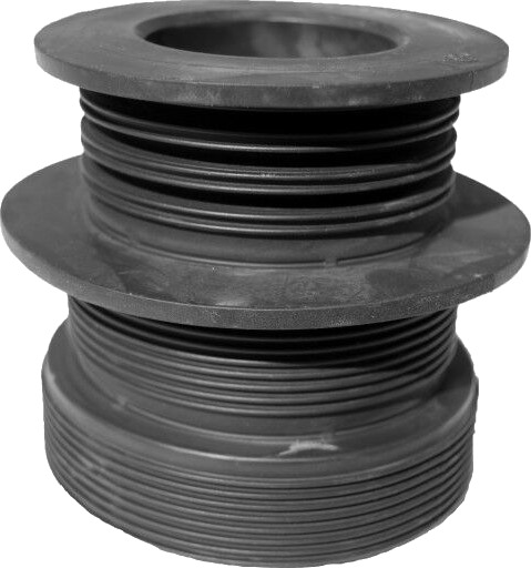 Purus Kombinippel Gulvsluk 96-83/75-50 mm Plast