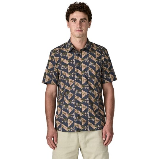 Patagonia M's Go To Shirt Bærekraftig Shortsleeve Skjorte Dolomite Blue