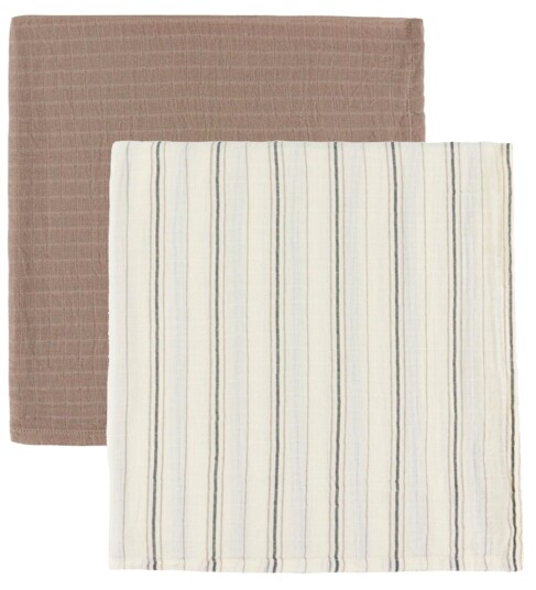 Sebra Muslin Babyteppe 3 pk Cream Stripe Sebra Muslin Babyteppe 3 pk Cream Stripe