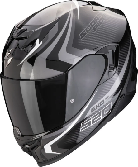 Scorpion MC-Hjelm EXO-520 Terra Svart/Sølv S