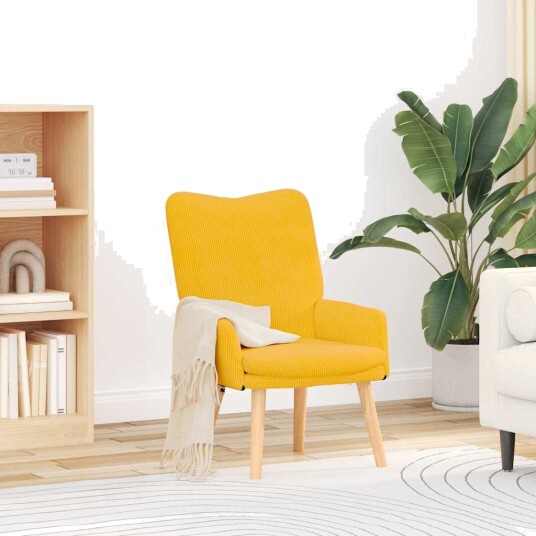 Avslappende stol dark yellow 63 x 67 x 94 cm stoff Avslappende stol dark yellow 63 x 67 x 94 cm stoff