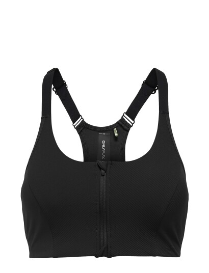 Only Play Onpjana-3 Zip Sports Bra - Black - XS Only Play Onpjana-3 Zip Sports Bra - Black - XS