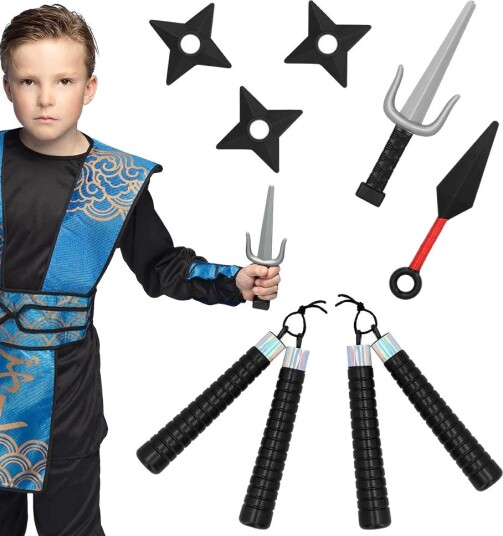 Stort Sett med 7 Ninja Leke Våpen Stort Sett med 7 Ninja Leke Våpen