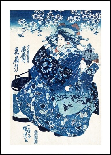 Japanese Woman 1798 1861 Plakat Plakat / 50x70cm