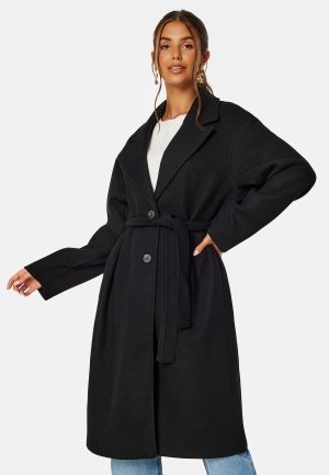 VILA Poko Long Coat Black 42 VILA Poko Long Coat Black 42
