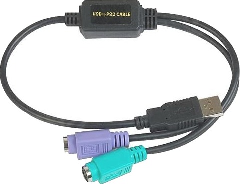 Datalogic Adp-203 Wedge To Usb Adapter 0,5 M 2X 6-P Mini-Din Usb A Sort