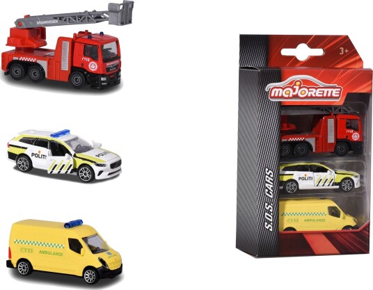 Majorette Volvo S.O.S. 3 Pieces Set