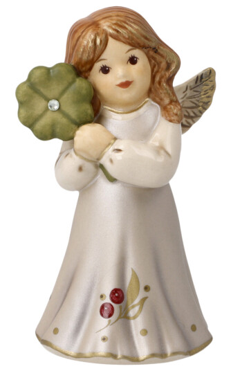 Goebel Winter Berry engel Good Luck med Swarovski®-krystall 9 cm