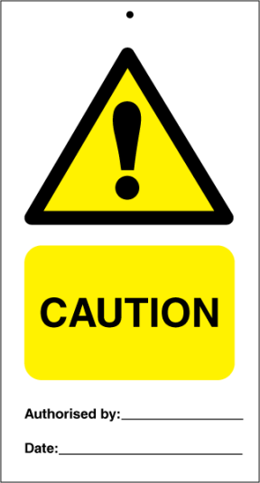 Jo Safety Caution (pk. a' 10 stk.) IMO Tie Tags 125003KE Jo Safety Caution (pk. a' 10 stk.) IMO Tie Tags 125003KE