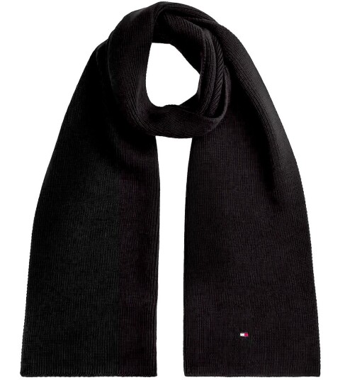 Tommy Hilfiger Small Flag Scarf Black ONE SIZE Tommy Hilfiger Small Flag Scarf Black ONE SIZE