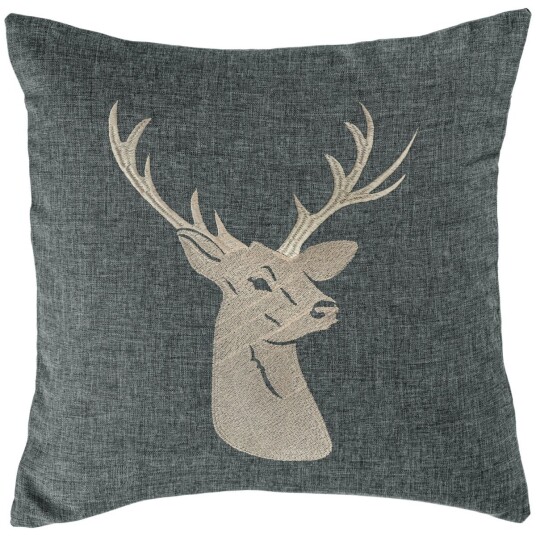ERWIN M. Putetrekk Alpino Deer; 40x40 cm (BxL); Antrasitt
