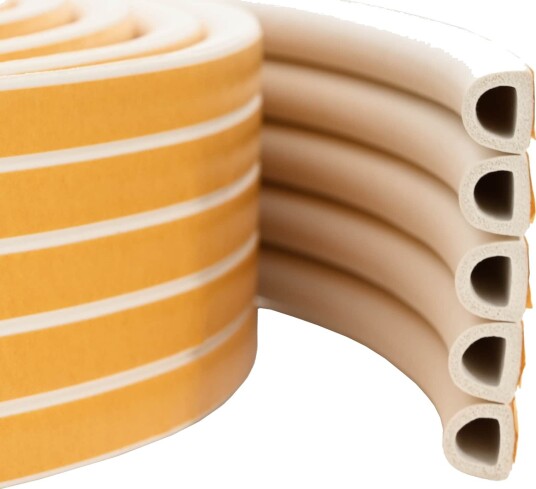 vidaXL Selvklebende vindusforsegling Hvit 12 x 10 mm 100 m EPDM Skum
