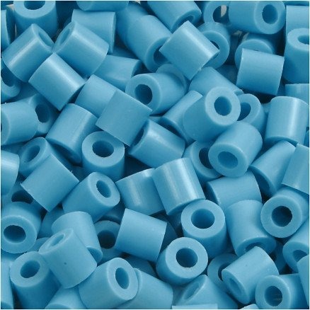 Diverse Rørperler Str 5X5 Mm Hullstr 2.5 Mm Medium Turkis 32256 1100 Stk 1 Pk 