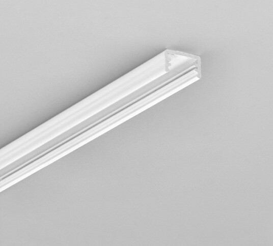 Topmet 1m aluprofil SLIM8 AC2/Z Hvit lakkert påbygging LED skinne Topmet 1m aluprofil SLIM8 AC2/Z Hvit lakkert påbygging LED skinne