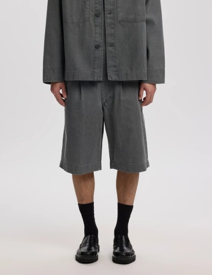 Annarr Anrtrygve Selvedge Denim Lg Shorts Grey XL