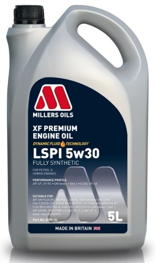 Motorolje MILLERS XF PREMIUM LSPI 5W30 5L Motorolje MILLERS XF PREMIUM LSPI 5W30 5L