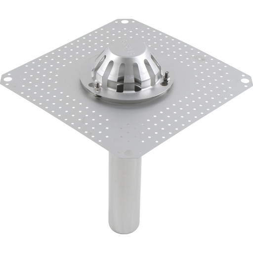 Blücher Taknedløp For Vakuumtak Takpappflens 400x400mm Uttak Ø75mm Blücher Taknedløp For Vakuumtak Takpappflens 400x400mm Uttak Ø75mm