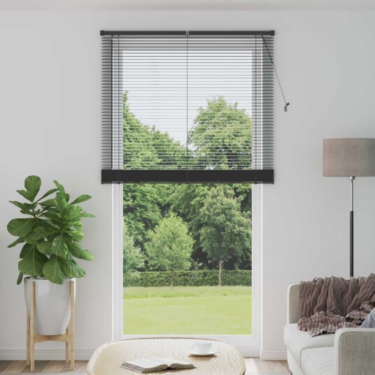 vidaXL Venetiansk persienne Sølvgrå 213 x 120 cm 25 mm PVC vidaXL Venetiansk persienne Sølvgrå 213 x 120 cm 25 mm PVC
