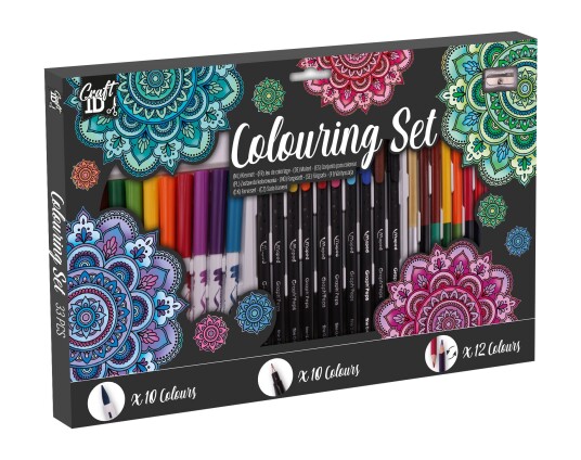 Craft ID Colouring Set 33 pcs CR5005/GE Craft ID Colouring Set 33 pcs CR5005/GE