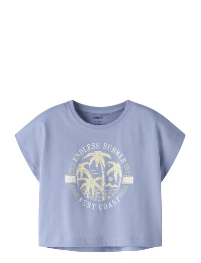 Name It Nkfvilma Capsl Crop Top F1 Noos Blue 122 128