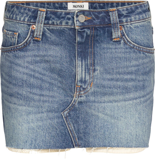 Monki Low Waist Mini Skirt - Blue - 48