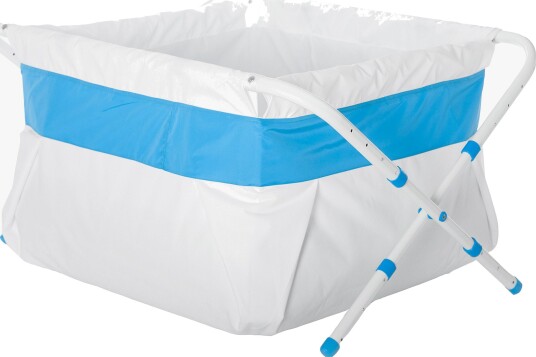 BiBaBad Flexi Sammenleggbart Badekar 80-100 cm, Blå