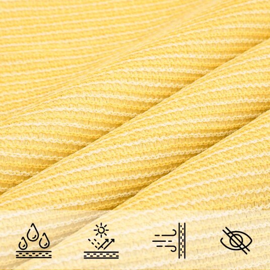 vidaXL Solseil 160 g/m² Beige 2x3,5 m HDPE