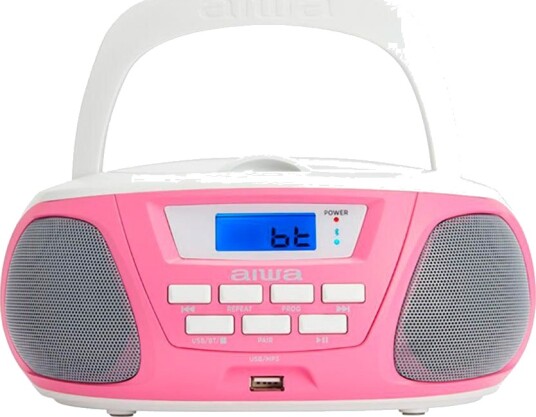 Aiwa BBTU-300PK Rosa/Hvit Aiwa BBTU-300PK Rosa/Hvit