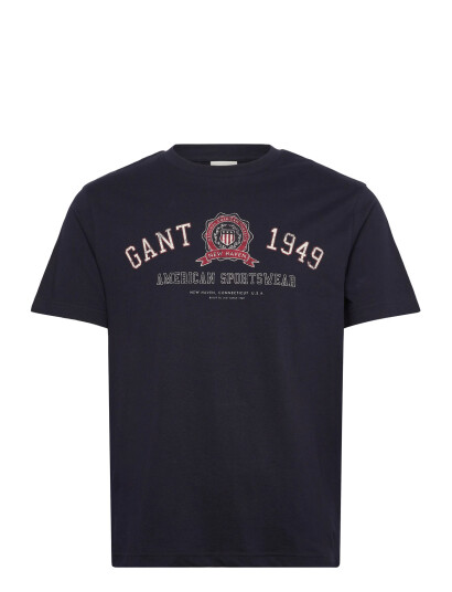 GANT Graphic Ss T-Shirt - Navy - M GANT Graphic Ss T-Shirt - Navy - M