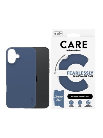 PanzerGlass CARE Fashion Deksel Blå til iPhone 16 Plus