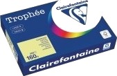 Farvet Papir Trophée A4 160G 1023 Påskeliljegul Pakke A 250 Ark