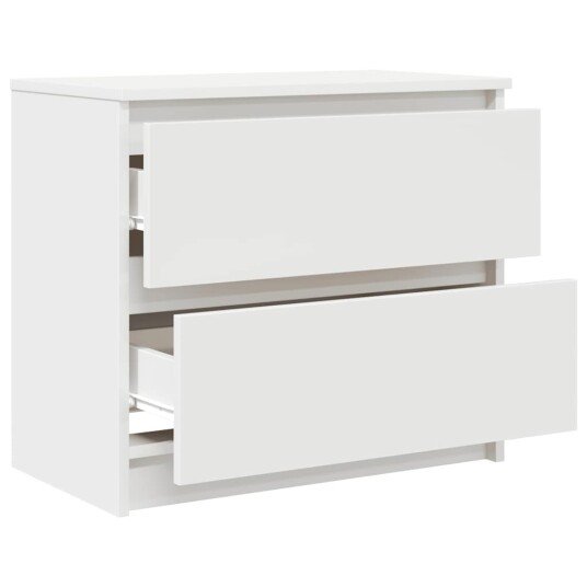 TV benk hvit 60x35x54 cm konstruert tre TV benk hvit 60x35x54 cm konstruert tre