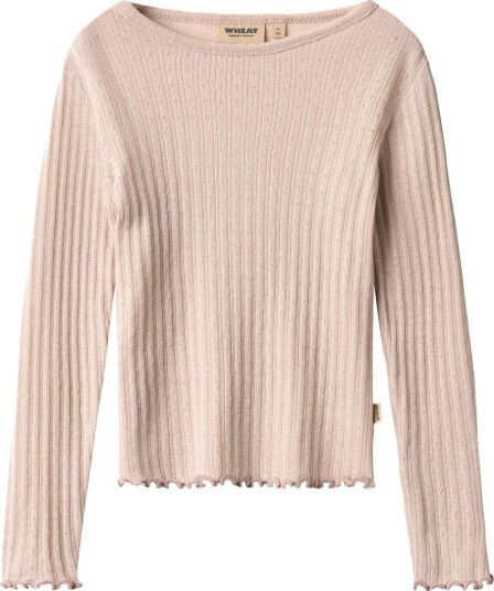 Wheat Genser Ull/Silke Alle Pale Lilac Wheat 8 år (128) Genser Beige