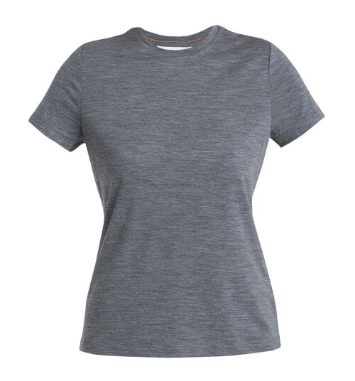 Icebreaker Women's Merino 150 Tech Lite III Short Sleeve Tee Gritstone Heather M, Gritstone Hthr-013