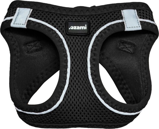 Ozami Air-mesh Hundesele Svart med Reflekterende Linjer