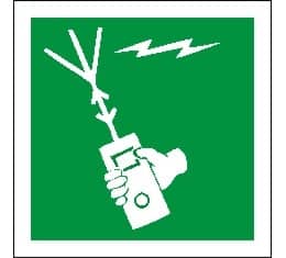 ETT.LYS.IMO PORTABLE RADIO,15X15 Alu-plate 15x15cm